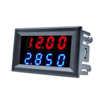 Амперметр вольтметр 0-200 В синий + красный