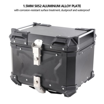 Универсальный черный приключенческий мотоцикл 45 л с верхним корпусом из алюминиевого сплава BH