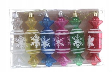 Bombki CUKIERKI na choinkę dla dzieci MIX 6szt