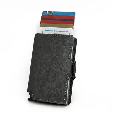 Minimalist Anti Rfid Blocking Wallet Men's Money Clip Slim Mini Wallet