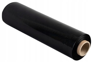 Стрейч-пленка черная xxl 3 кг прочная стретч много черной прочной пленки