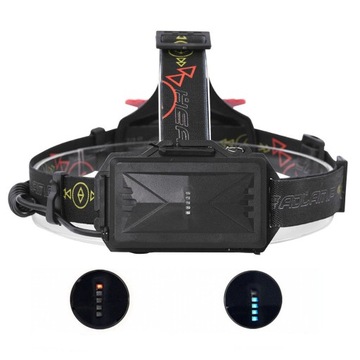Latarka czołowa 2 x XM-L T6 ZOOM x 2 czołówka USB LC11