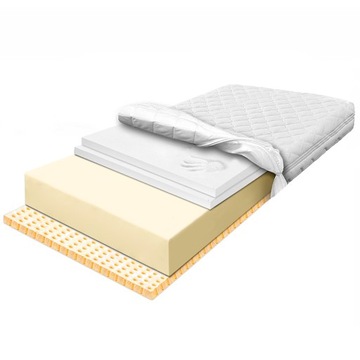 Materac piankowy 140x200 Visco, lateks 19cm