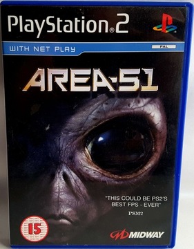 AREA 51 PS2 - GRA AKCJI SF - JAK NOWA - PREMIEROWE WYDANIE ANGIELSKIE !