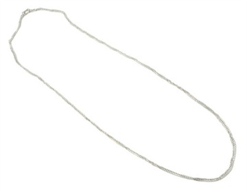 Srebrny skręcany łańcuszek Singapur 45,3cm 2mm