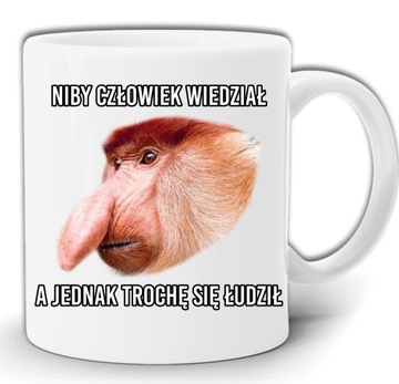 NOSACZ NIBI CZŁOWIEK WIEDZIAŁ KUBEK +PUDEŁKO GW68