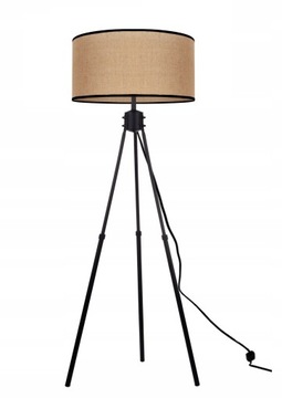 Lampa Stojąca Podłogowa Trójnóg Abażur JUTA BOHO
