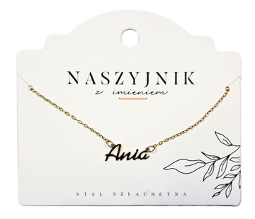 Naszyjnik z imieniem Ania
