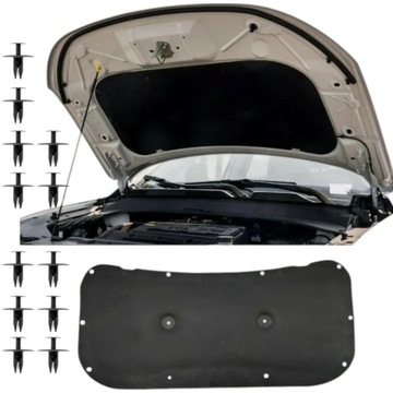 JEEP COMPASS II 2017+ ZTLUMENÍ TLUMENÍ KAPOTY HMOTA PODPOŘÍ KRYTU