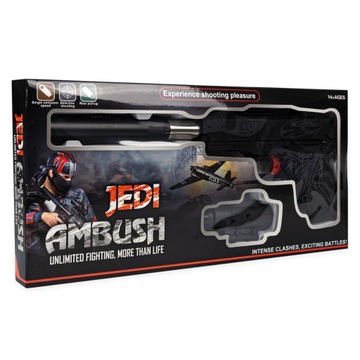 ПРУЖИННЫЙ ПИСТОЛЕТ ДЛЯ ГЕЛЕВЫХ ШАРИКОВ, ЛАЗЕРНЫЙ ГЛУШИТЕЛЬ