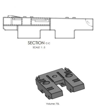 Бак -бак Ducato Boxer Jumper 75L Aplast