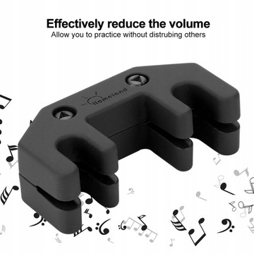 РЕЗИНОВЫЙ ГЛУШИТЕЛЬ ДЛЯ СКРИПКИ, ЧЕРНЫЙ