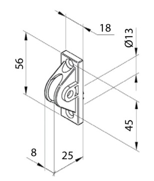 ПРОВОД ДЛЯ НАРУЖНЫХ РОЛЬСТАВНЕЙ С КАБЕЛЕМ/СТРУНОЙ - КОРИЧНЕВЫЙ/КОРИЧНЕВЫЙ
