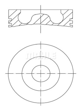 MAHLE 016 07 00 PÍST