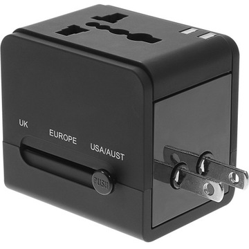 Подключите европейский USB-адаптер к порту зарядки.