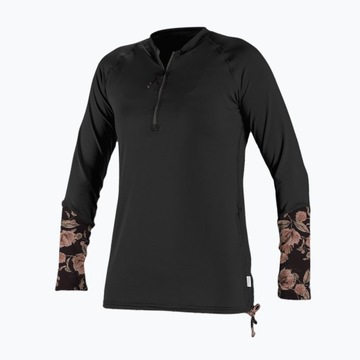 Longsleeve do pływania damski O'Neill Front Zip Sun black/flo M
