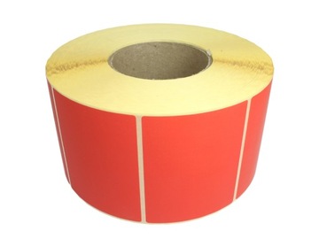 ETYKIETY TERMICZNE 90x70 2000 SZT Czerwone fi76