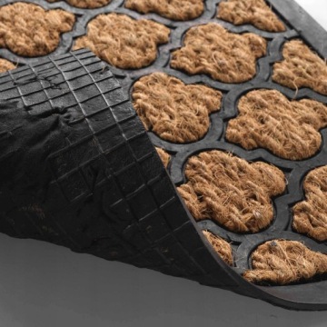 КОКОСОВЫЙ КОВРИК ПЕРЕД ДОМОМ ПОД ОБУВЬЮ И ДВЕРЬЮ, РЕЗИНА