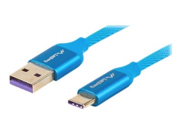 Kabel USB - USB C długi 0,5m Typ AM to cM oplot