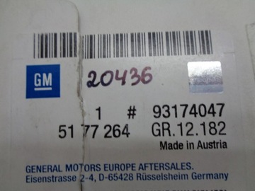 OPEL VECTRA C SIGNUM ZNAK
