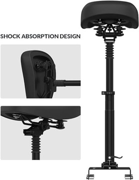 294. СЕДЛО ДЛЯ ЭЛЕКТРОСКУТЕРА V30PRO, СКЛАДНОЕ, ПОДВЕСКА