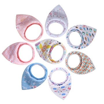 RĘCZNIKI DO ŚLINY BAWEŁNIANE ŚLINIAKI CHŁONĄCE WODĘ BANDANA DLA CHŁOPCA