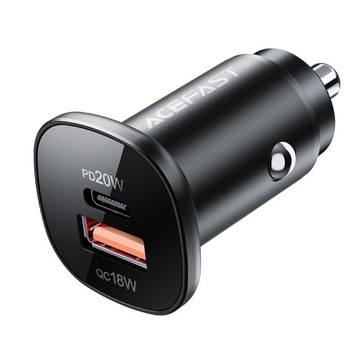 Acefast B1 ładowarka samochodowa , USB-C + USB-A