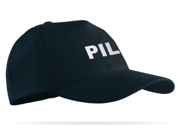 BEZPIECZNA ODBLASKOWA CZAPKA BASEBALL WZÓR PILOT