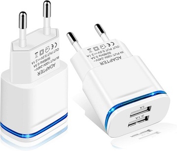 ŁADOWARKA LUOATIP 10.5W 2.1A 2 USB LED iPad 2szt.