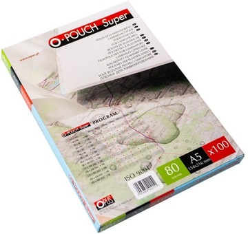 Folia do laminowania A5, 80 mic, 100 sztuk, Opus