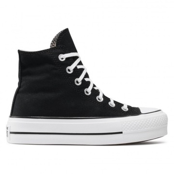 Converse buty trampki damskie wysokie czarne platforma 560845C 37,5