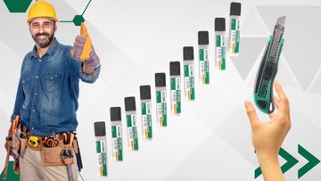 НОЖ И 100 ЛОМАЮЩИХСЯ ЛЕЗВИЙ ДЛЯ КАРТОННЫХ ОБОЕВ НОЖ С ЛОМАЮЩИМСЯ ЛЕЗВИЕМ своими руками 18 мм