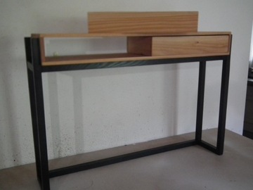 Консоль с полкой + 2 ящика 100х20, высота 90см.