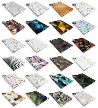 Мебельный шпон ПВХ с клеем GOLDEN LEAVES 100х50