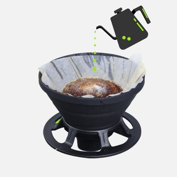 Coffee Dripper Складная кружка с кофейным фильтром, черная
