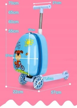 САМОКОНД ДЛЯ СОБАКИ LED ДЕТСКИЙ ЧЕМОДАН 2В1 БАГАЖ