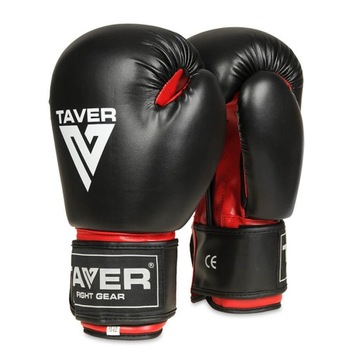 RĘKAWICE BOKSERSKIE SPARINGOWE TRENINGOWE NA WOREK GRUSZKĘ TAVER 16 OZ