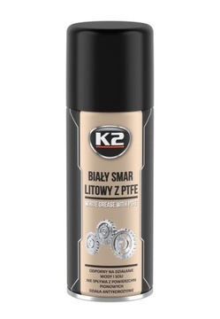 K2 BIAŁY SMAR LITOWY Z PTFE Z TEFLONEM 400ML