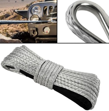 СИНТЕТИЧЕСКАЯ ВЕРЕВКА ДЛЯ ЛЕБЕДКИ, 6 мм, 15 м, ОПЛЕТКА, СИНТЕТИЧЕСКАЯ Dyneema ATV QUAD