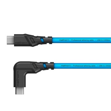 Mathorn MTC-211 2м20Гбит/с4K60Гц 100Вт USB C-C90 Синий