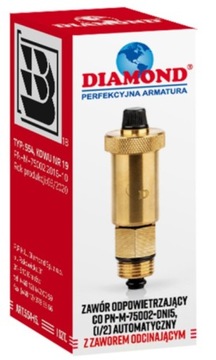 АВТОМАТИЧЕСКИЙ ВЫПУСК ЦЕНТРАЛЬНОГО ОТОПЛЕНИЯ 1/2 АЛМАЗА