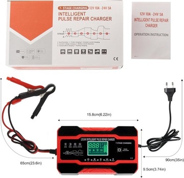 ВЫПРЯМИТЕЛЬНОЕ ЗАРЯДНОЕ УСТРОЙСТВО LCD 180Вт 12В 10А/24В 5А