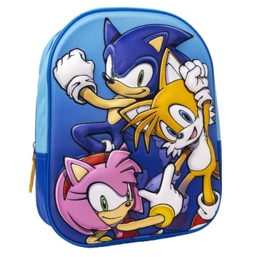 SONIC PLECAK NA WYCIECZKI PRZEDSZKOLA 3D PREMIUM