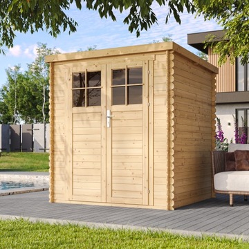 Schowek narzędziowy drewniany, Szopa ogrodowa -4m²