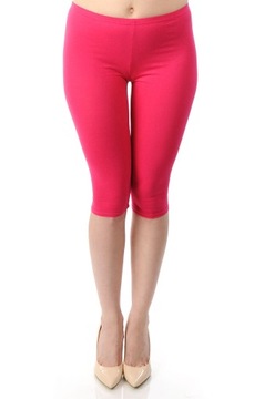 ЛЕГГИНГИ ИЗ ХЛОПКА 3/4 РОЗОВЫЕ 4XL