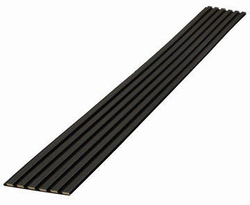 Lamele 3D 6szt. na filcu 275cmx27cm BLACK