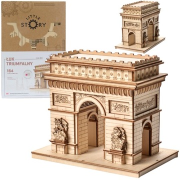 Little Story Drewniane Puzzle Model 3D DIY - Łuk Triumfalny