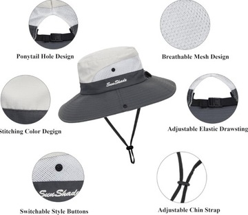 ЖЕНСКАЯ СОЛНЦЕЗАЩИТНАЯ ШЛЯПА С МЕСТА ДЛЯ ПОНИ PONY