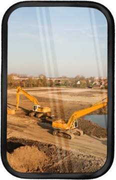 Зеркало универсальное зеркало на ручке Landini Rex 270x170 мм