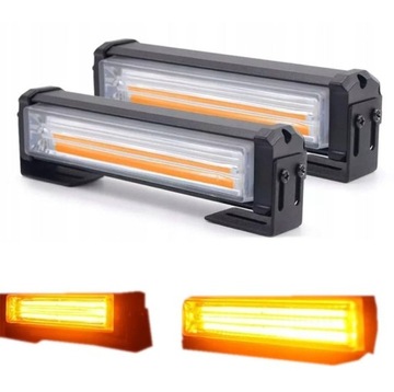 2xSTROBOSKOPOWA LAMPA LED COB Pomoc Drogowa 12-24V